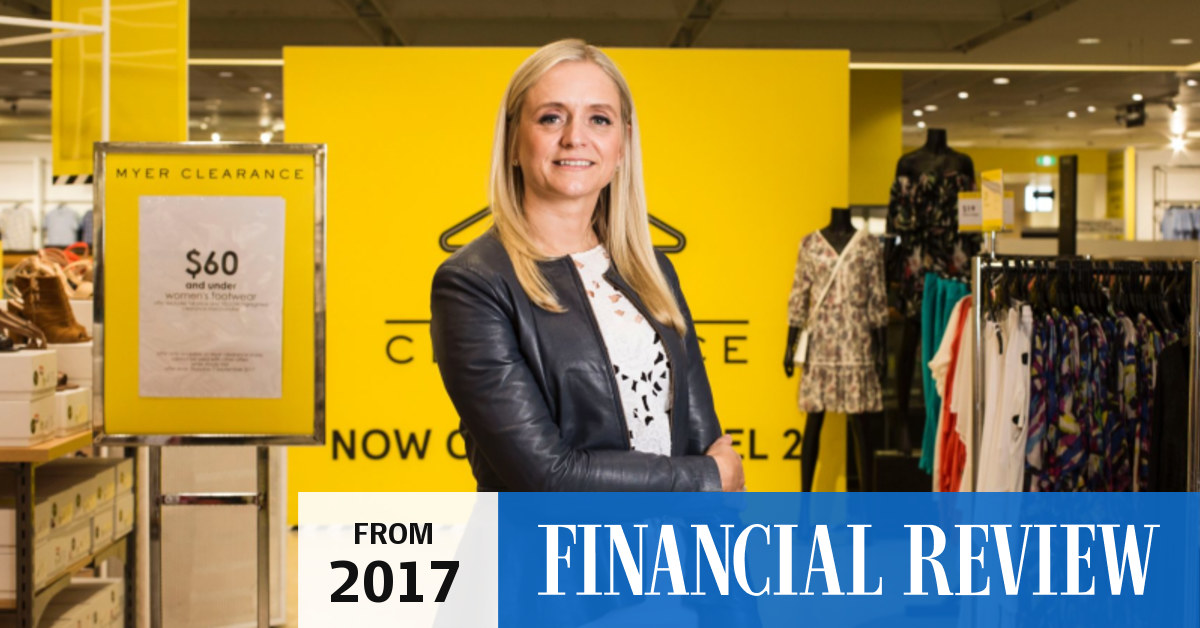 Myer's clearance format more Backstage than bargain basement